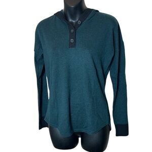 Smartwool women’s shadow pine hooded sweatshirt Everglade xs new merino wool